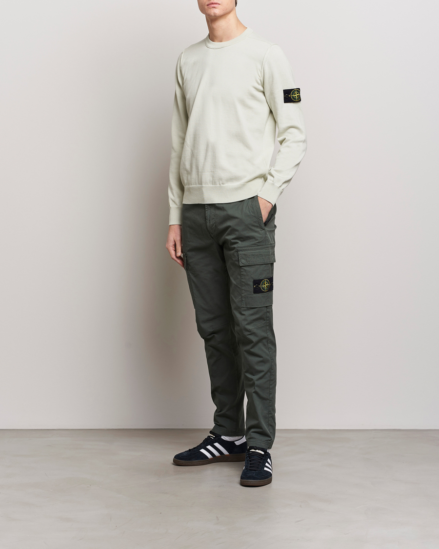 Men | Sweaters & Knitwear | Stone Island | Soft Organic Cotton Crew Neck Pistachio