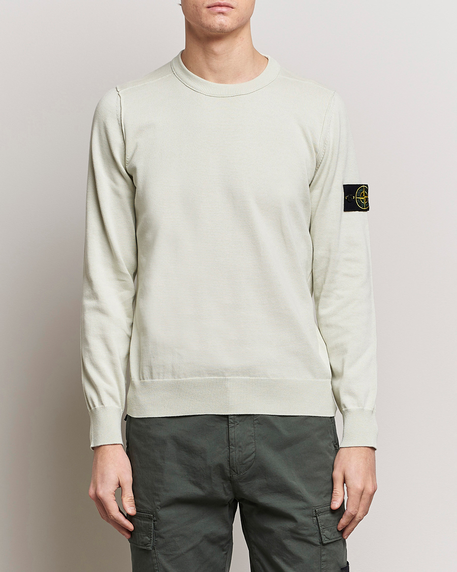 Men | Sweaters & Knitwear | Stone Island | Soft Organic Cotton Crew Neck Pistachio