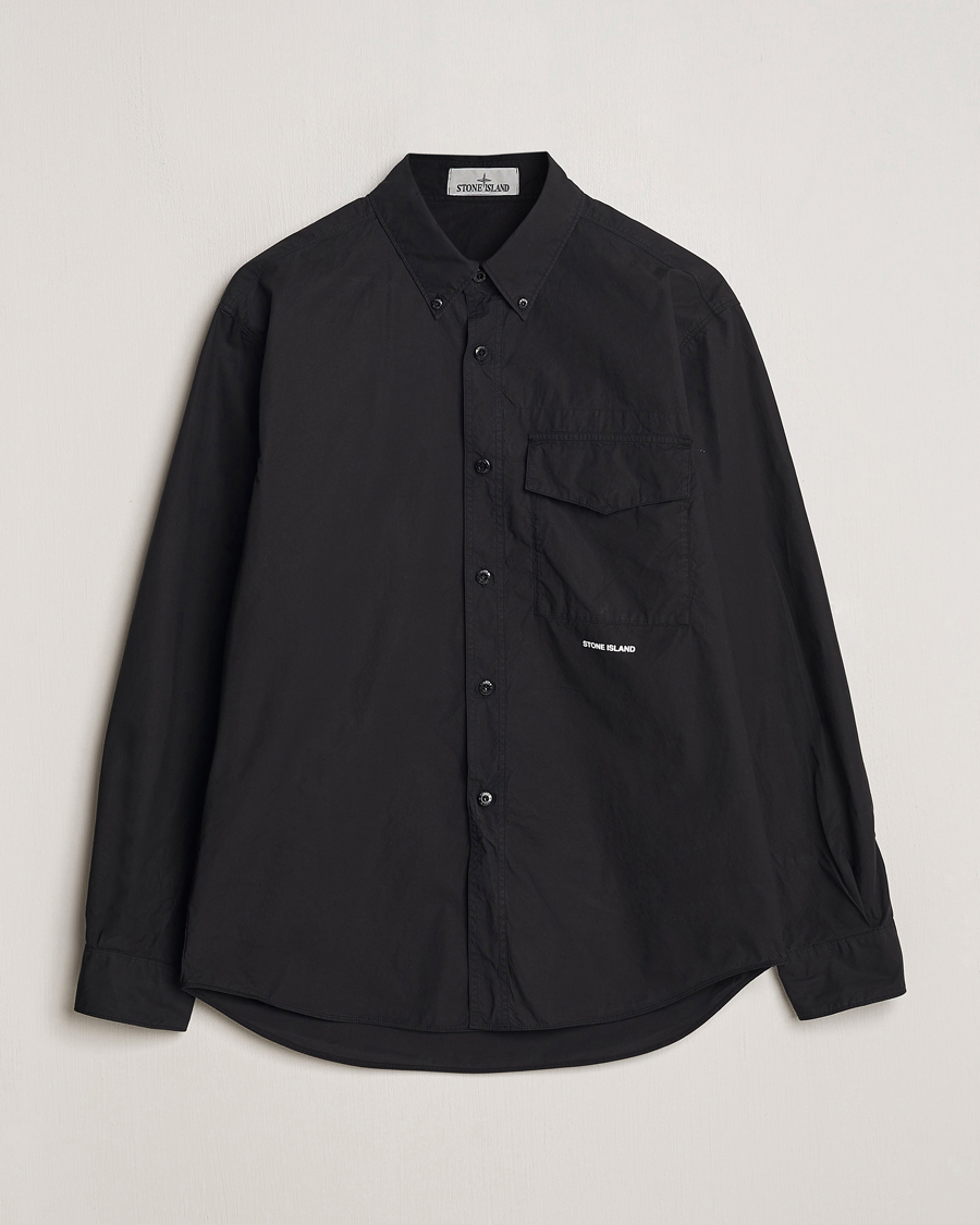 Men | Shirts | Stone Island | Light Cotton Shirt Black