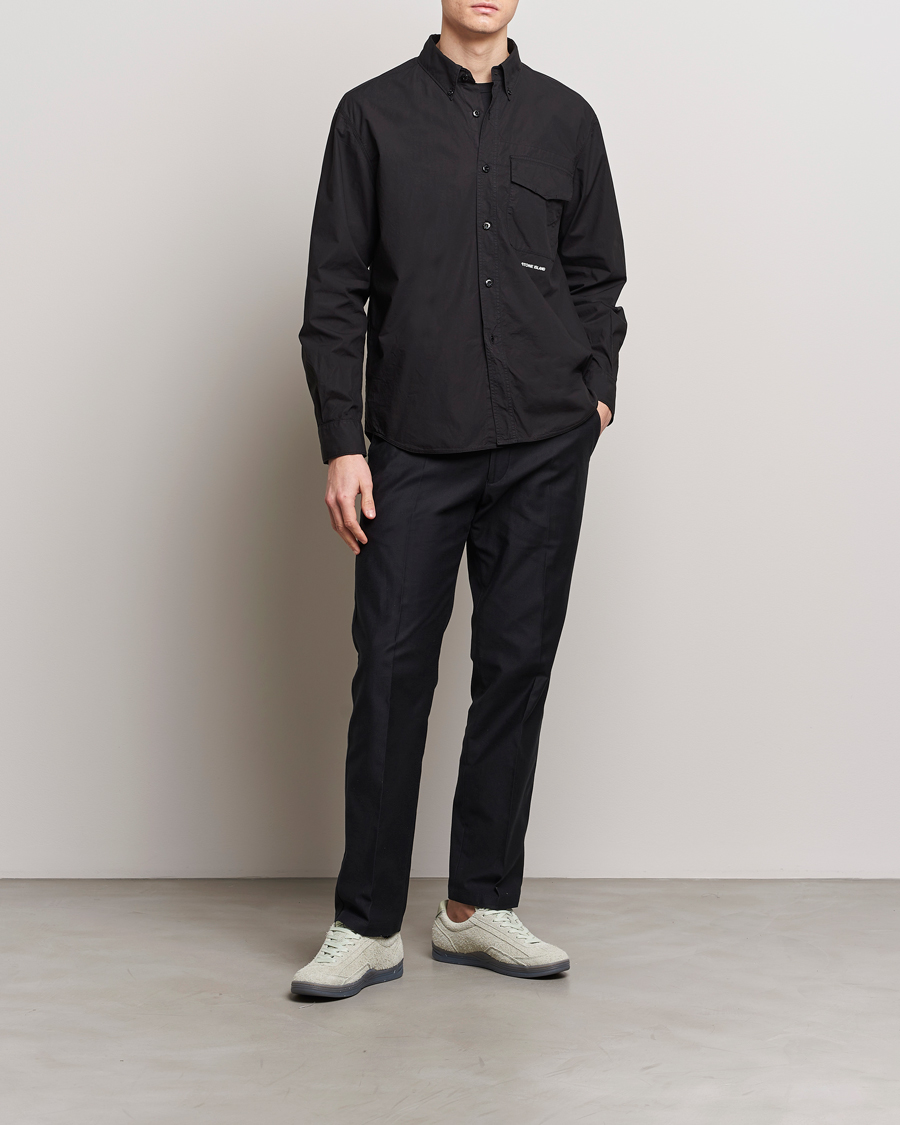 Men | Shirts | Stone Island | Light Cotton Shirt Black