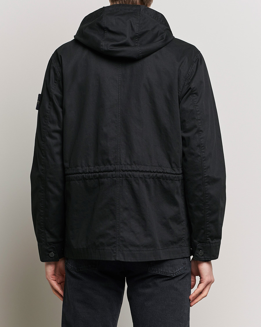 Men | Coats & Jackets | Stone Island | Bio Rasso TC Cotton Hooded Jacket Black