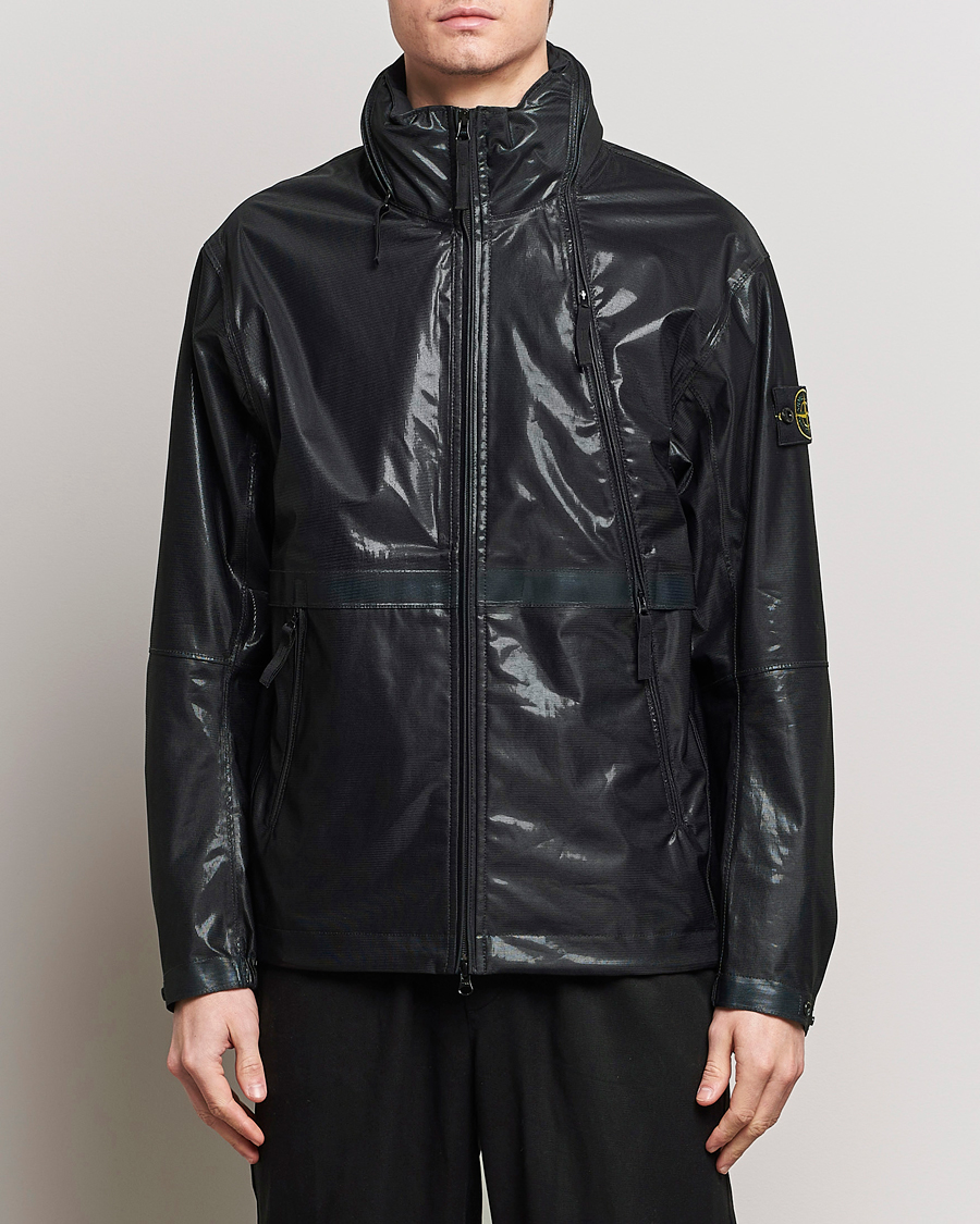 Men | Coats & Jackets | Stone Island | Metallic Run Proof Nylon Jacket Cobalt Blue