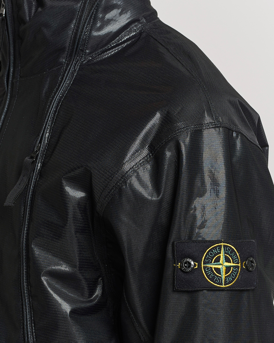 Men | Coats & Jackets | Stone Island | Metallic Run Proof Nylon Jacket Cobalt Blue
