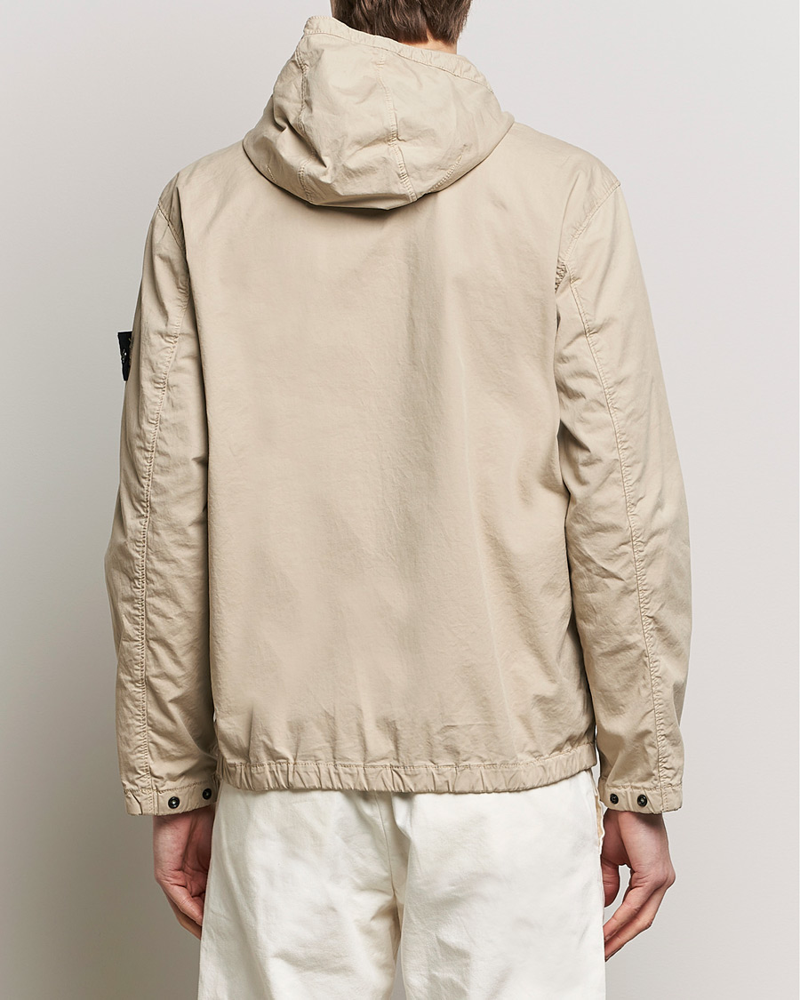 Stone Island Supima Cotton Hooded Jacket Sand at CareOfCarl.com