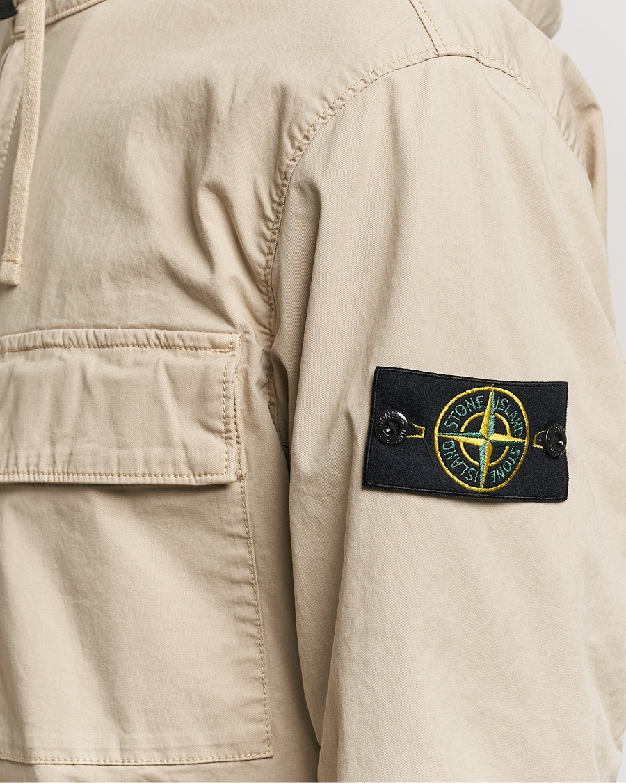 Men | Coats & Jackets | Stone Island | Supima Cotton Hooded Jacket Sand