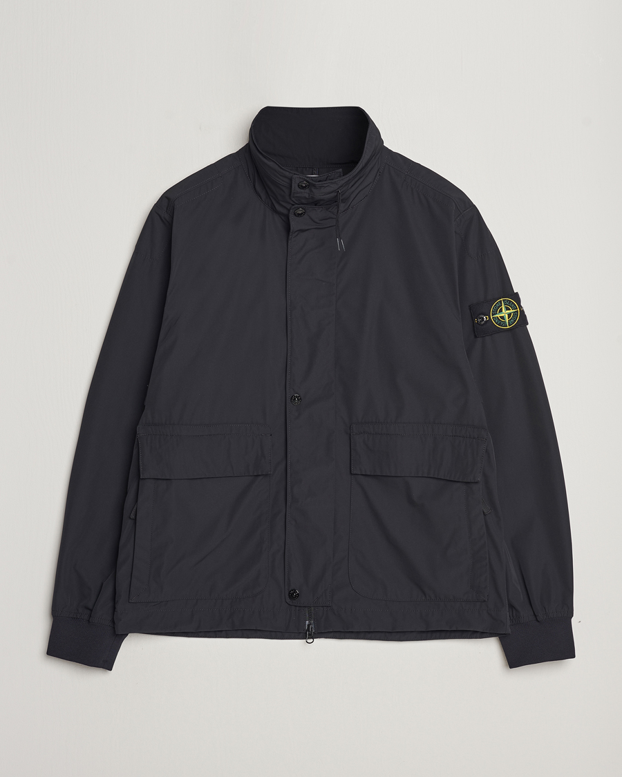 Men | Coats & Jackets | Stone Island | Micro Twill Hooded Jacket Black