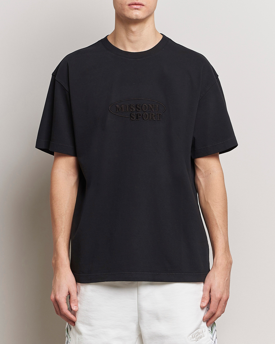 Missoni SPORT Short Sleeve T-Shirt Black at CareOfCarl.com