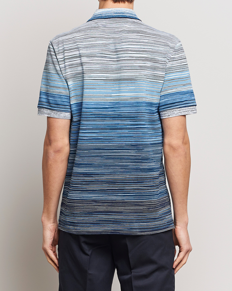Men | Polo Shirts | Missoni | Space Dyed Polo Blue