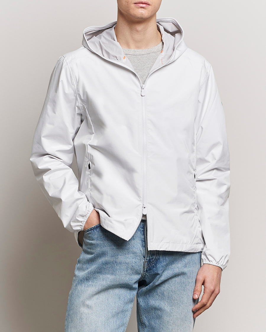 Men | Spring Jackets | Save The Duck | Zayn Lightweight Recycled Water Repellent Jacket White