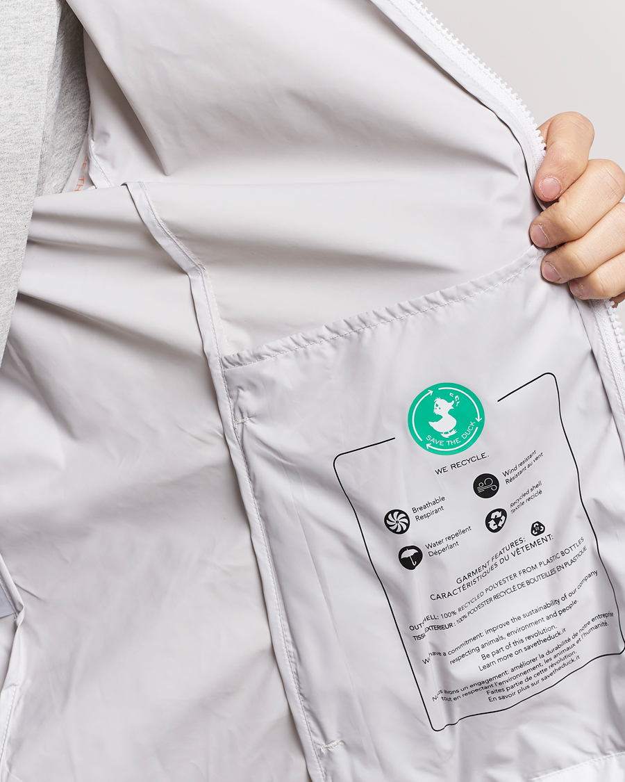 Men | Coats & Jackets | Save The Duck | Zayn Lightweight Recycled Water Repellent Jacket White
