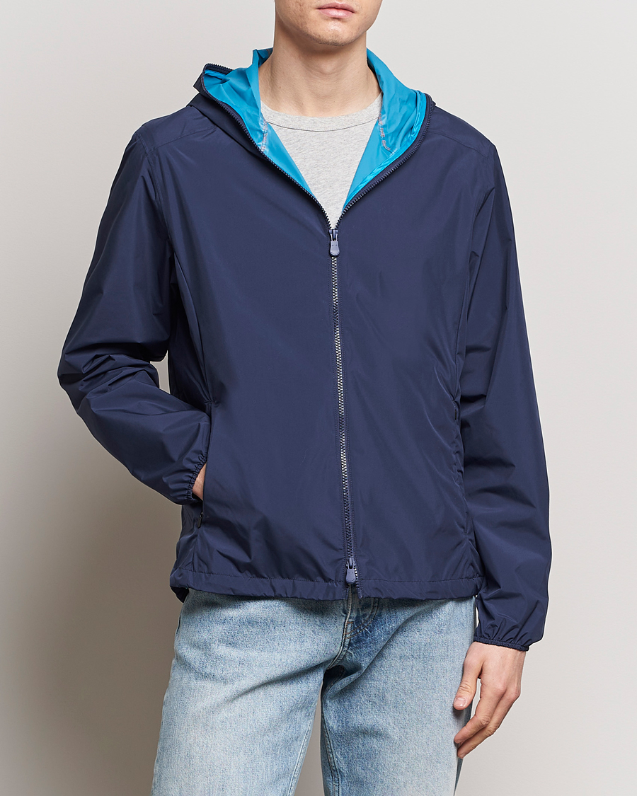 Men | Departments | Save The Duck | Zayn Lightweight Recycled Water Repellent Jacket Navy