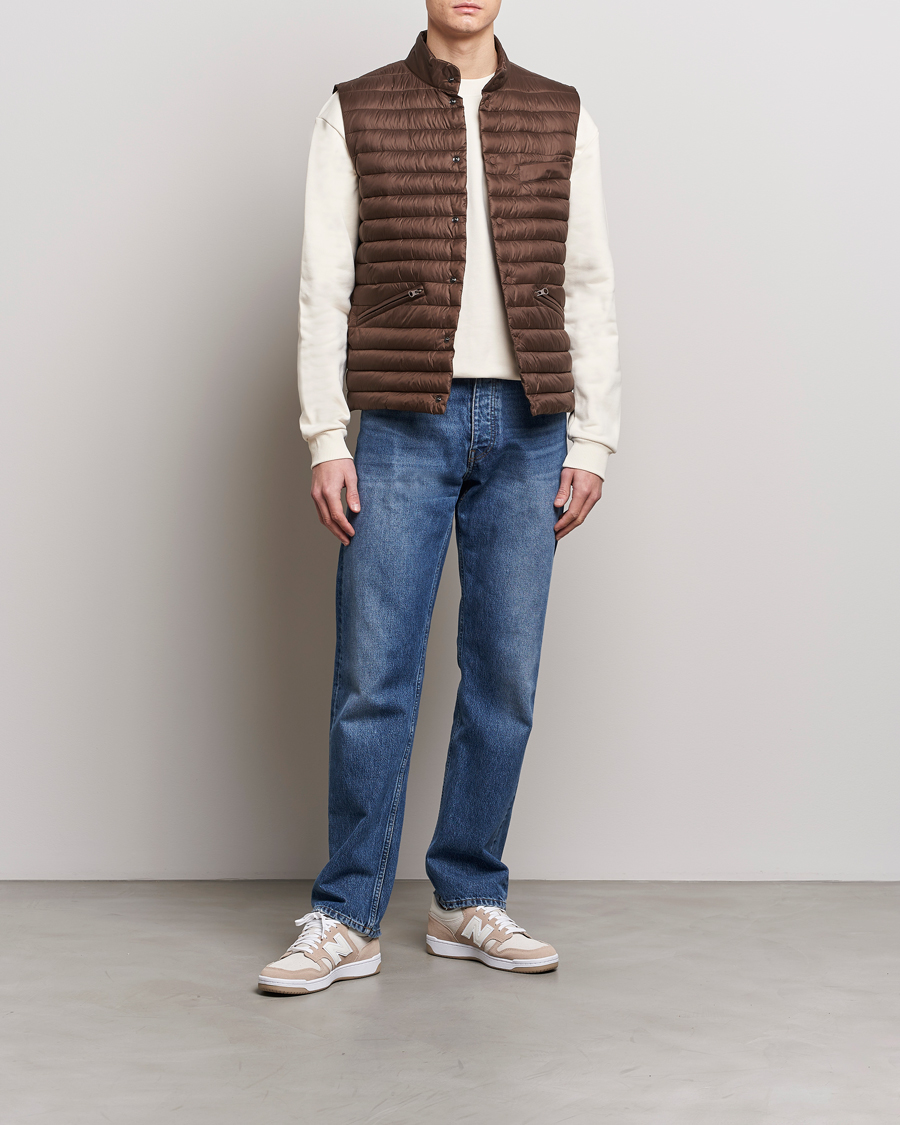 Men | Coats & Jackets | Save The Duck | Aiko Lightweigt Padded Vest Soil Brown