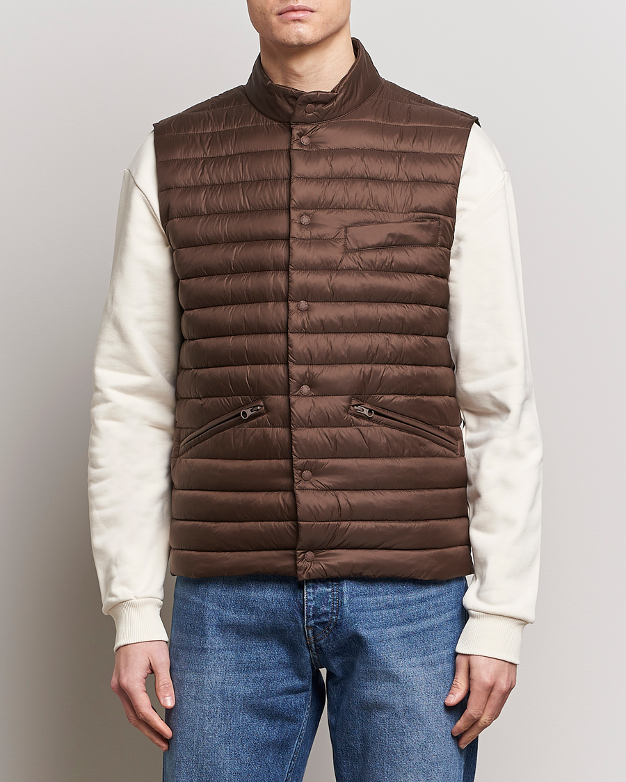 Men | Coats & Jackets | Save The Duck | Aiko Lightweigt Padded Vest Soil Brown