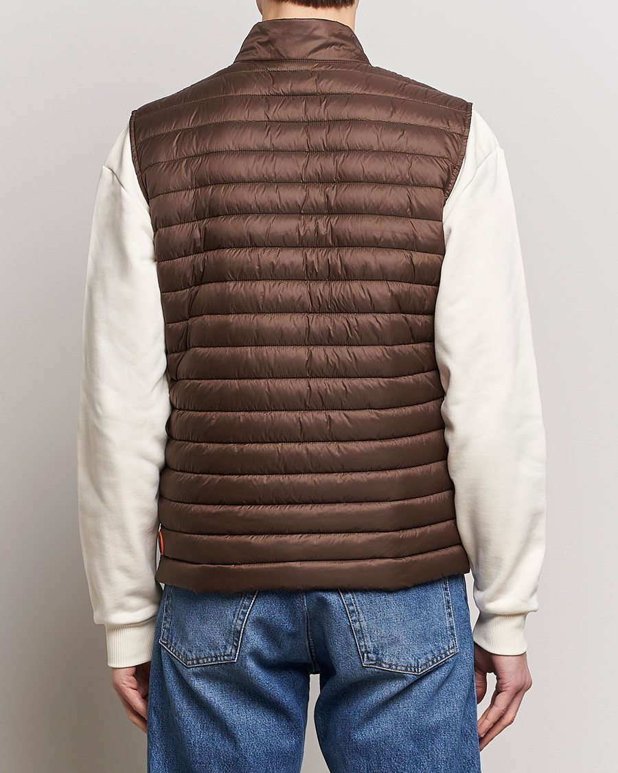 Men | Coats & Jackets | Save The Duck | Aiko Lightweigt Padded Vest Soil Brown