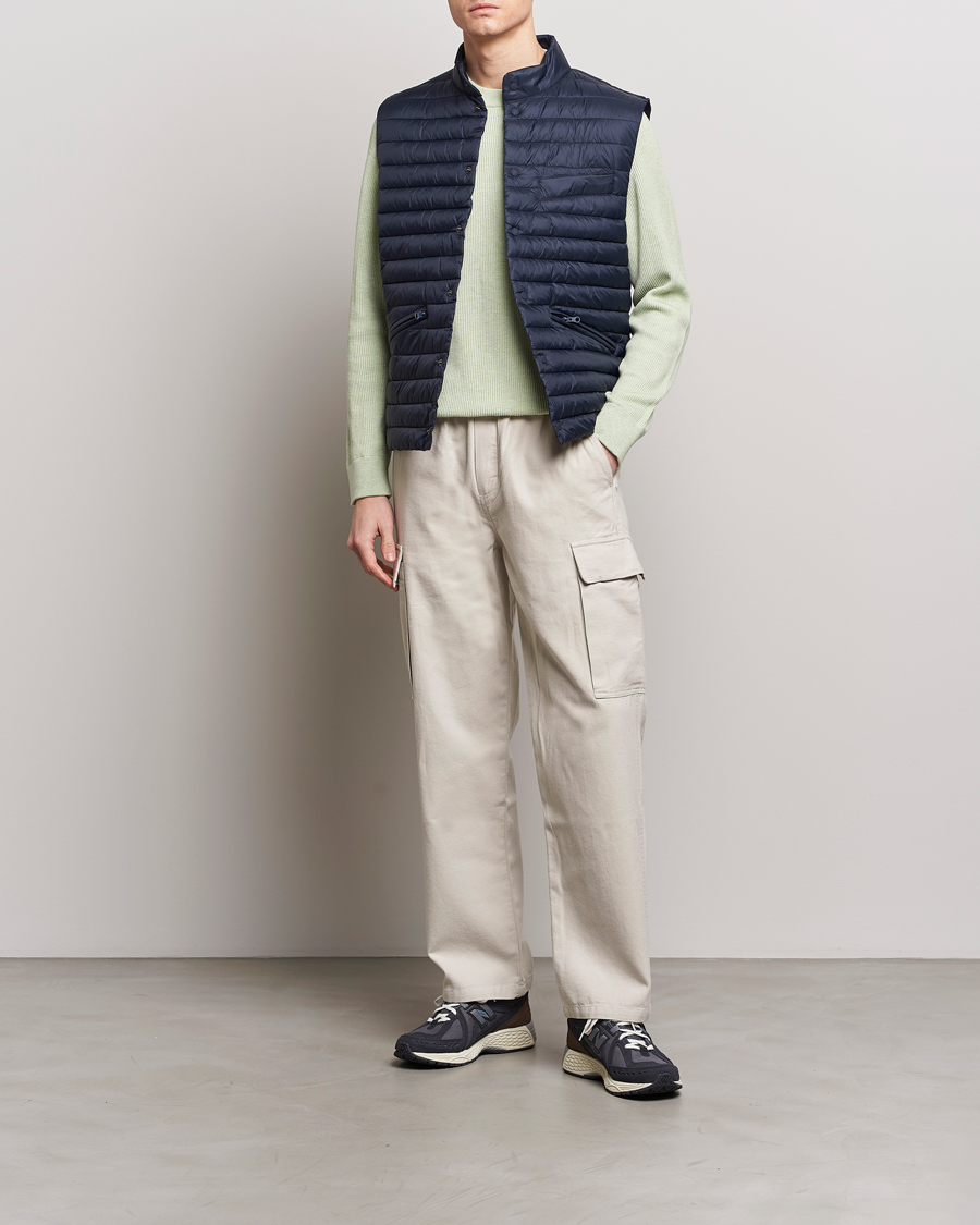 Men | Coats & Jackets | Save The Duck | Aiko Lightweigt Padded Vest Blue Black