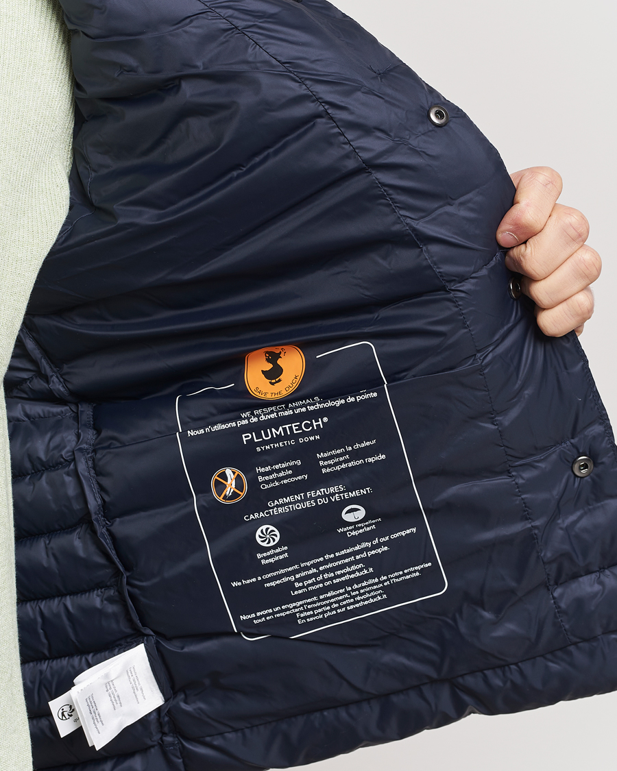 Men | Coats & Jackets | Save The Duck | Aiko Lightweigt Padded Vest Blue Black
