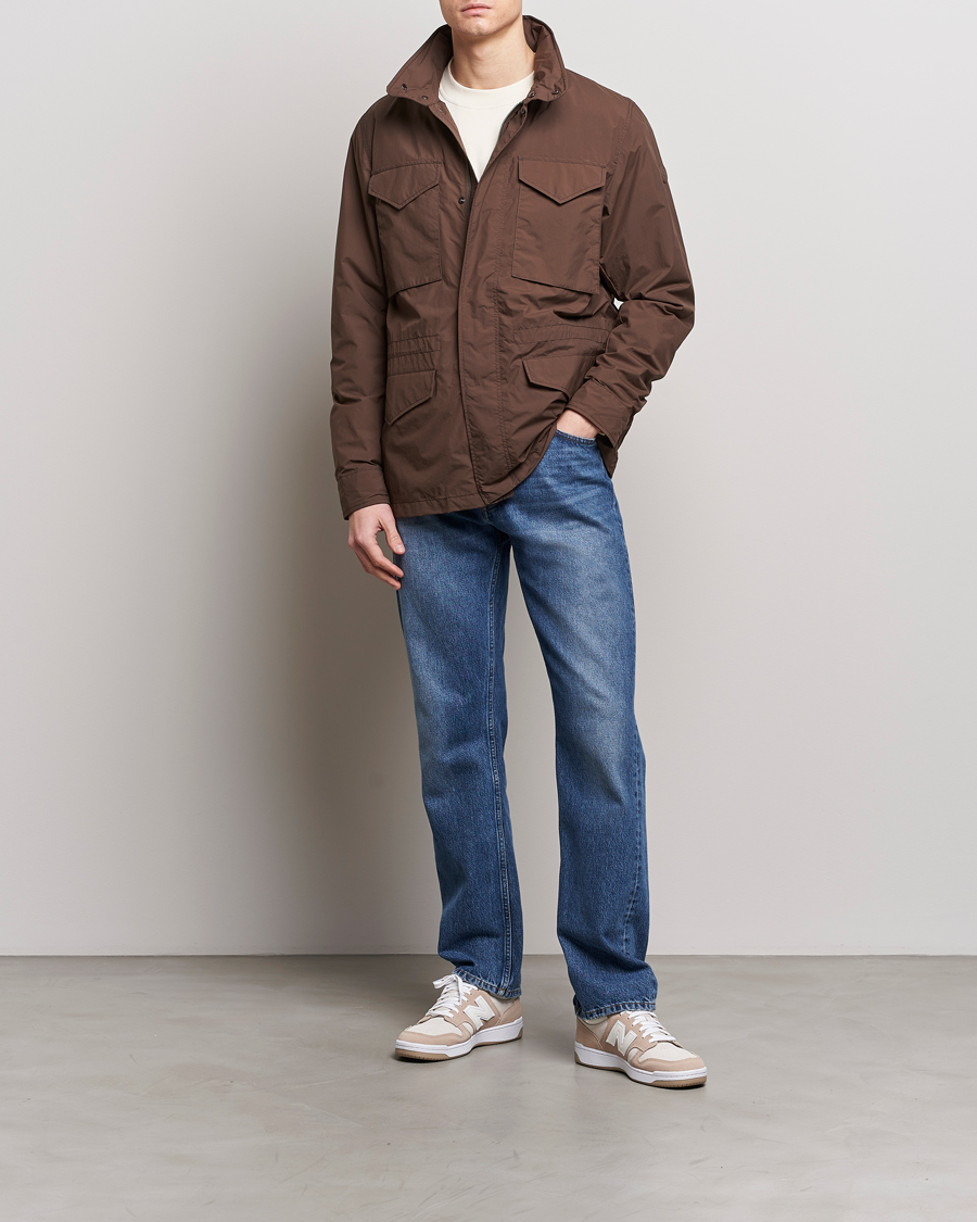 Men | Coats & Jackets | Save The Duck | Mako Water Repellent Nylon Field Jacket Soil Brown