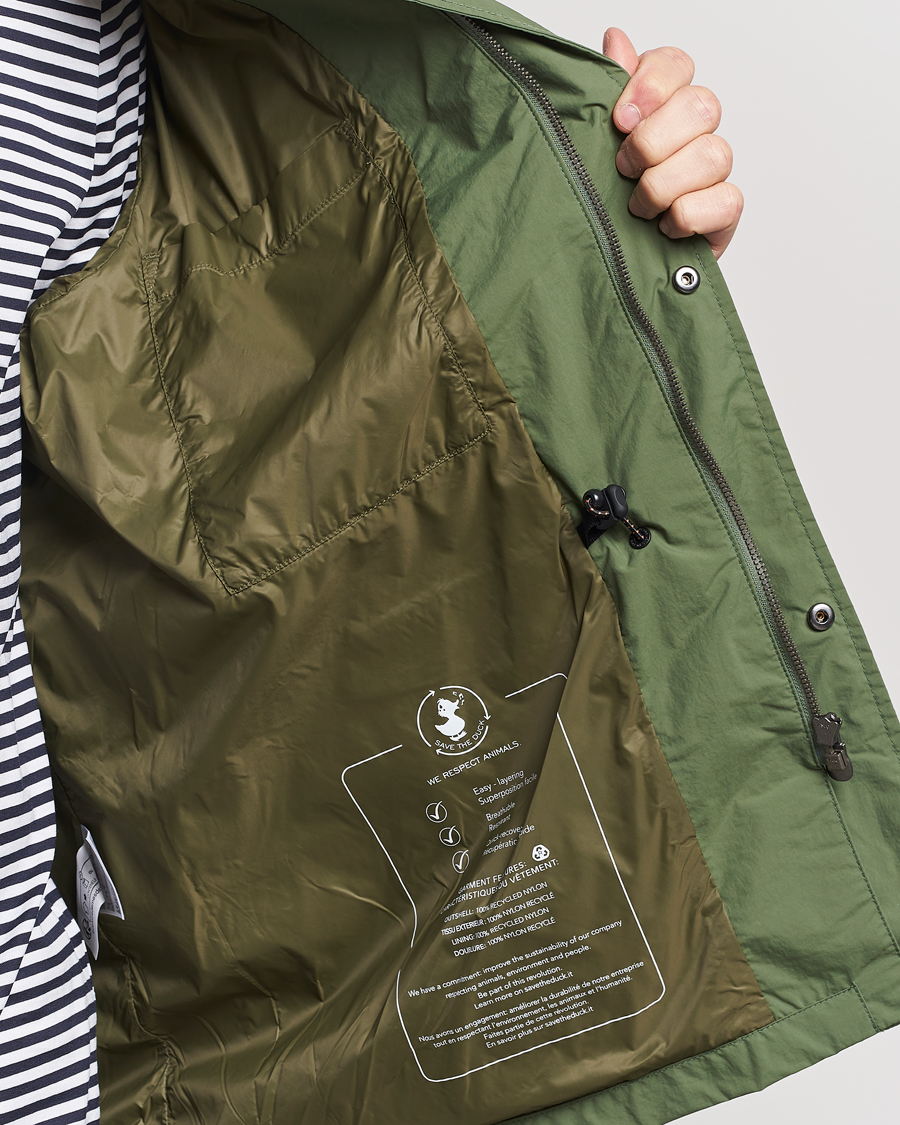 Men | Coats & Jackets | Save The Duck | Mako Water Repellent Nylon Field Jacket Dusty Olive