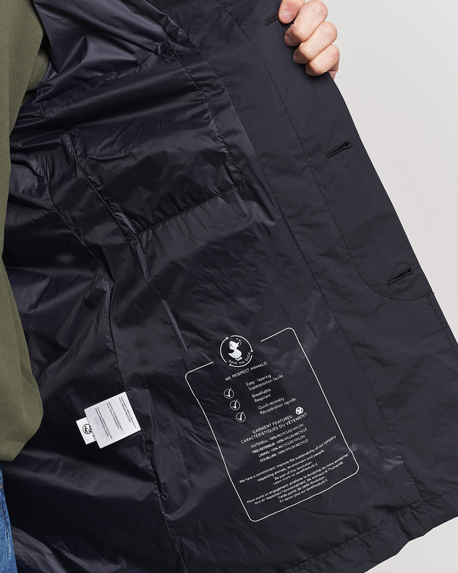 Men | Coats & Jackets | Save The Duck | Rhys Water Repellent Nylon Coat Black