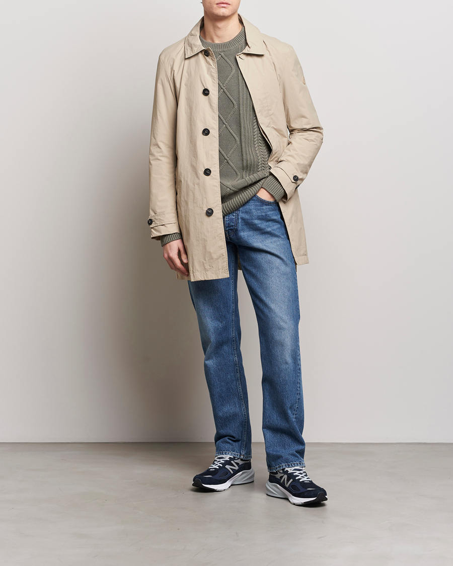 Men | Coats & Jackets | Save The Duck | Rhys Water Repellent Nylon Coat Stone Beige