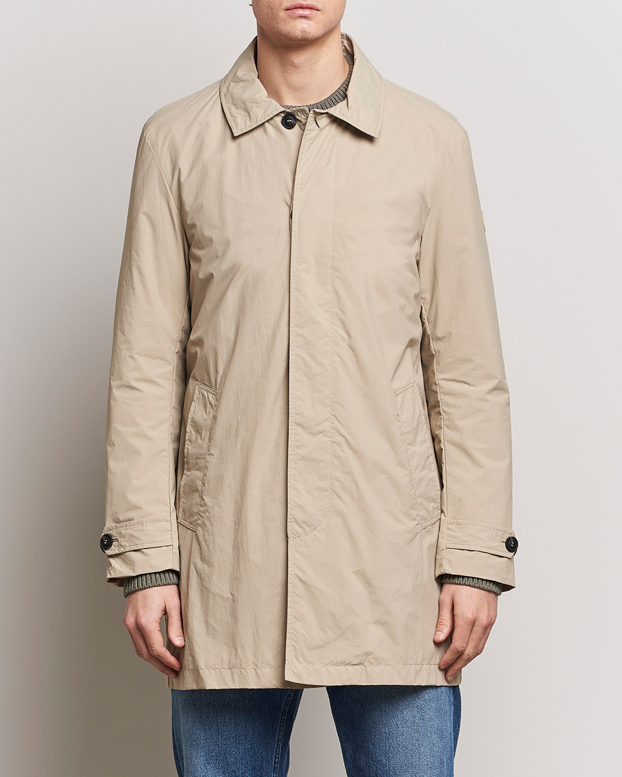 Men | Coats & Jackets | Save The Duck | Rhys Water Repellent Nylon Coat Stone Beige