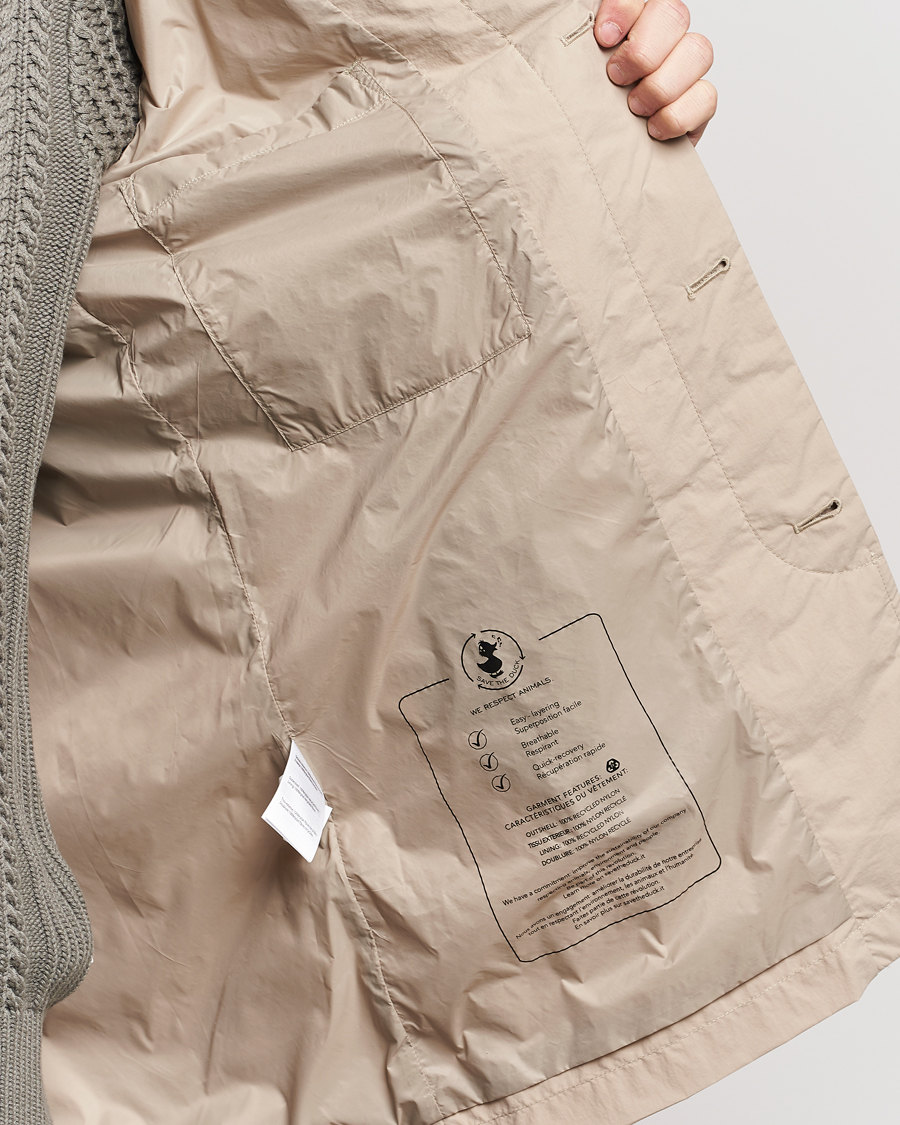 Men | Coats & Jackets | Save The Duck | Rhys Water Repellent Nylon Coat Stone Beige