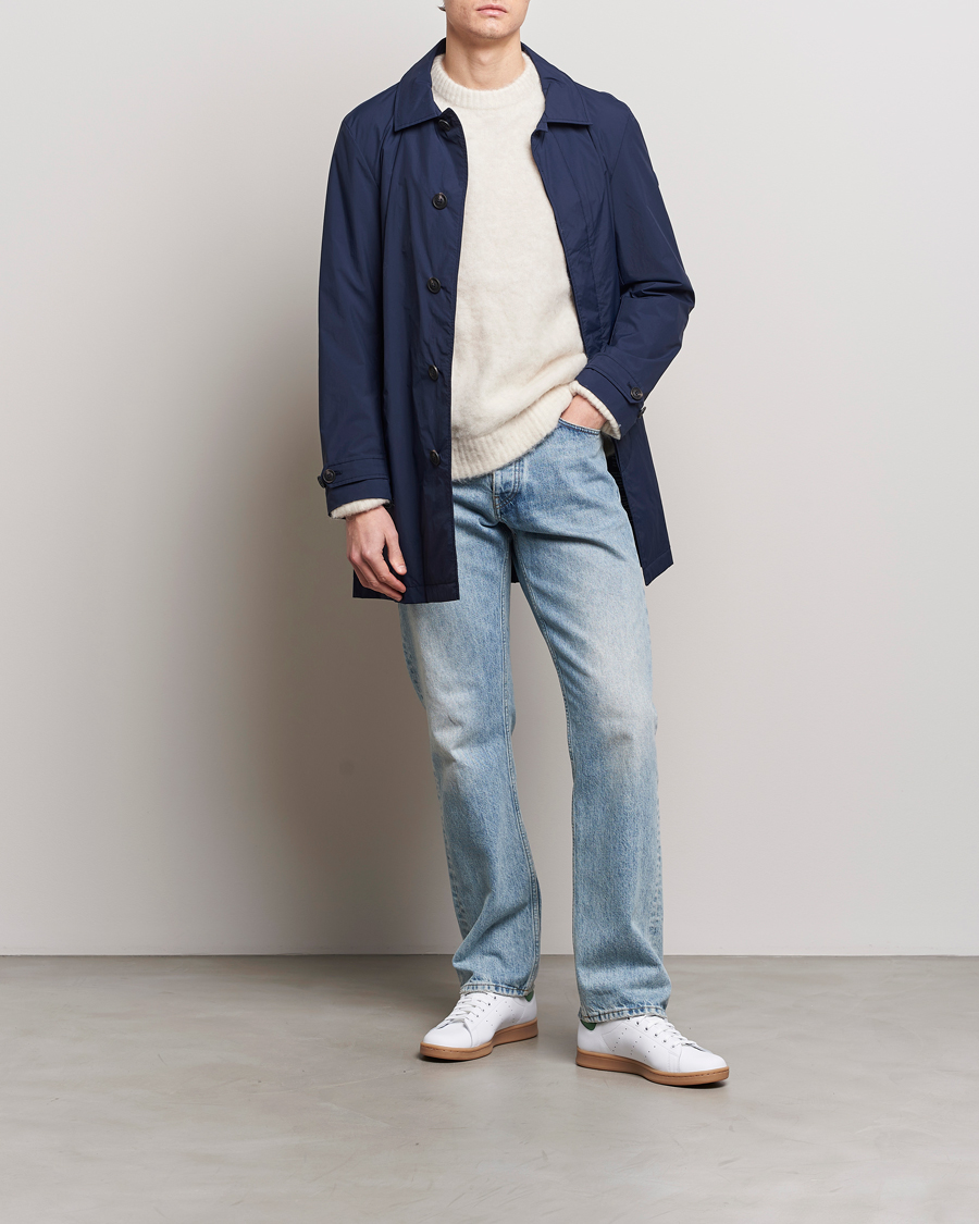 Men | Coats & Jackets | Save The Duck | Rhys Water Repellent Nylon Coat Navy Blue