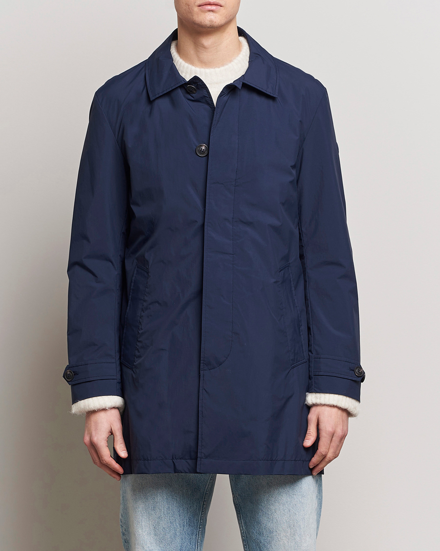 Men | Coats & Jackets | Save The Duck | Rhys Water Repellent Nylon Coat Navy Blue