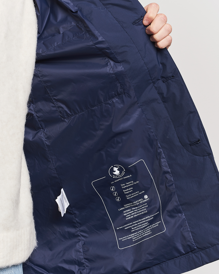 Men | Coats & Jackets | Save The Duck | Rhys Water Repellent Nylon Coat Navy Blue