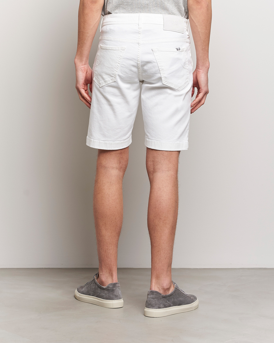 Men | Shorts | Jacob Cohën | Lou Stretch Denim Shorts White