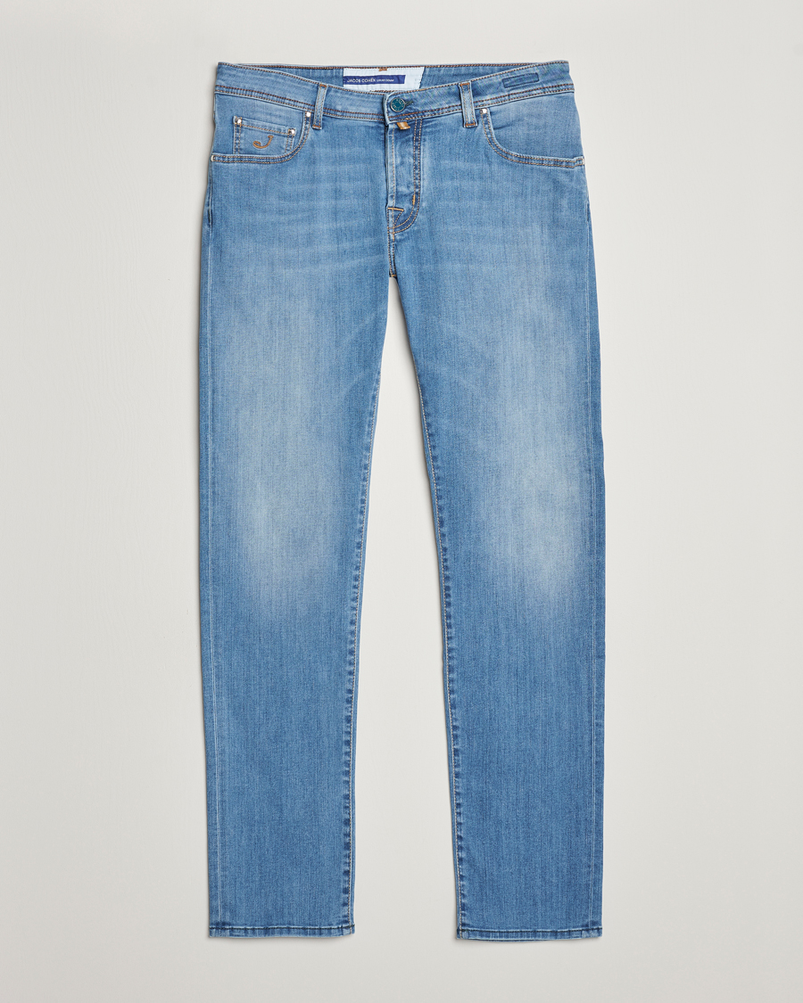 Men | Jeans | Jacob Cohën | Nick Slim Fit Stretch Jeans Light Blue