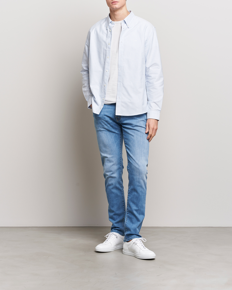 Men | Jeans | Jacob Cohën | Nick Slim Fit Stretch Jeans Light Blue