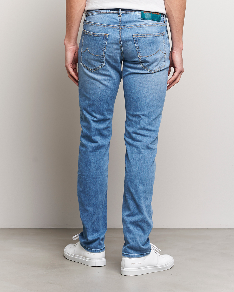 Men | Jeans | Jacob Cohën | Nick Slim Fit Stretch Jeans Light Blue