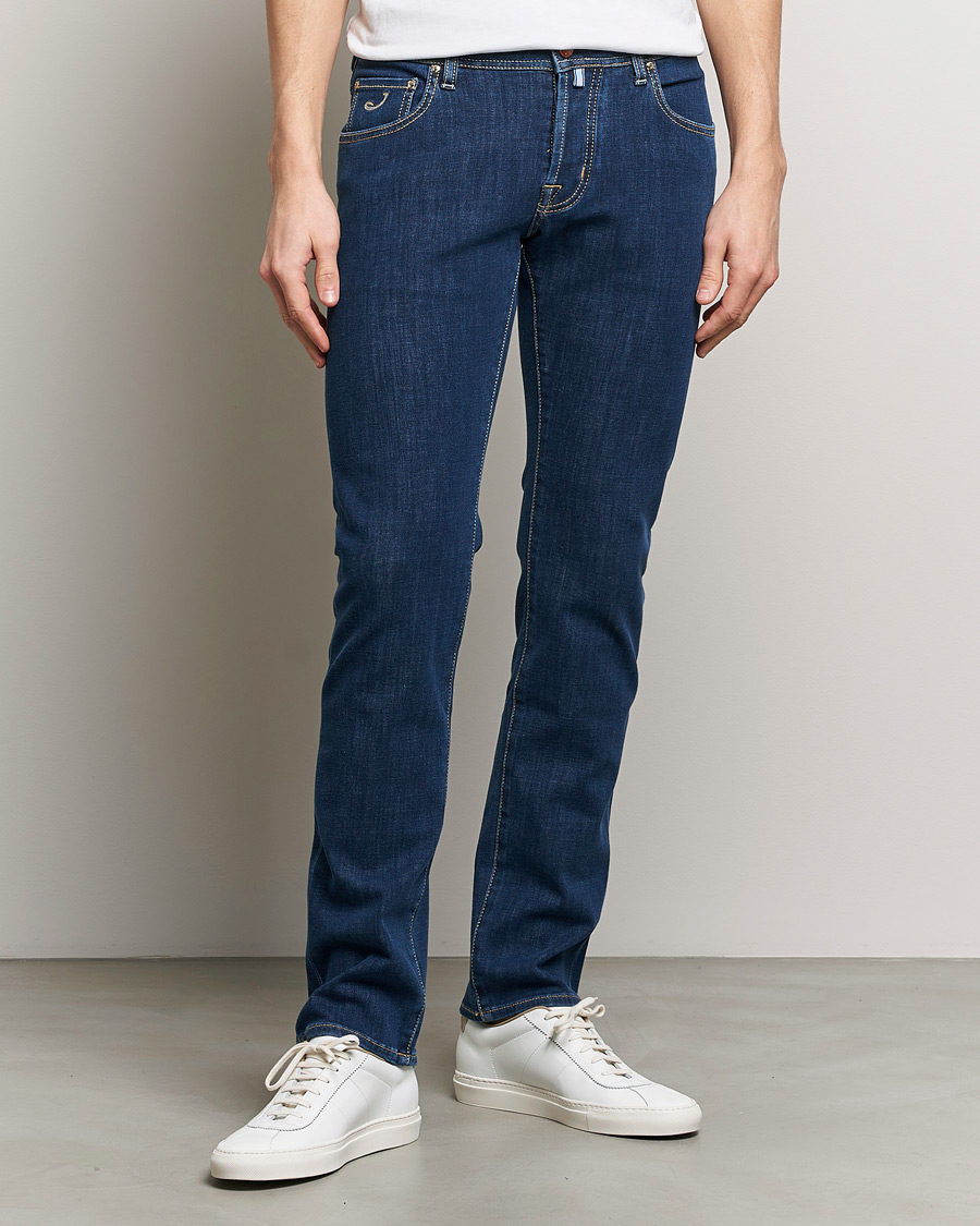 Men |  | Jacob Cohën | Nick Slim Fit Dual Stretch Jeans Dark Blue