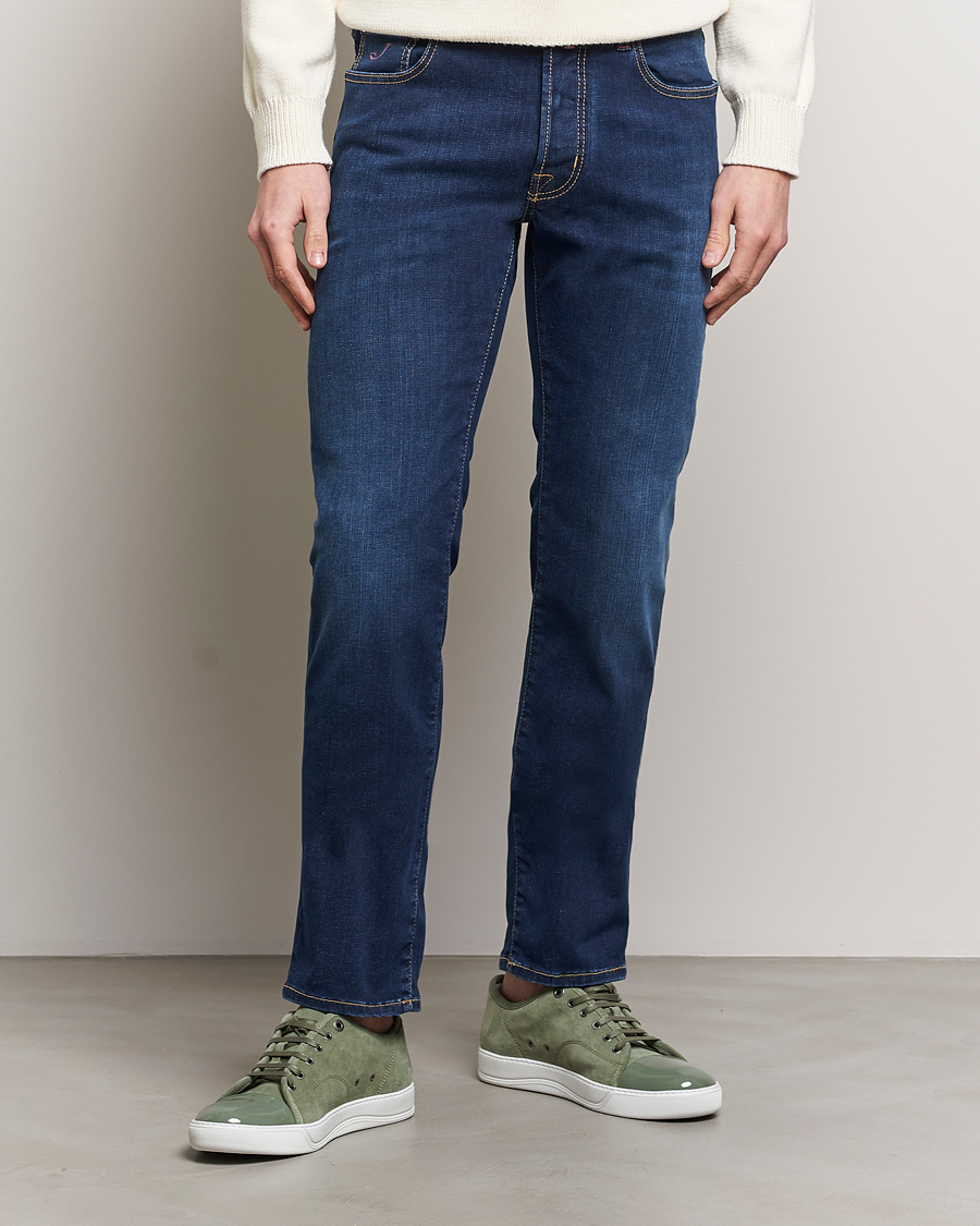 Men | Jeans | Jacob Cohën | Bard Slim Fit Stretch Jeans Dark Blue