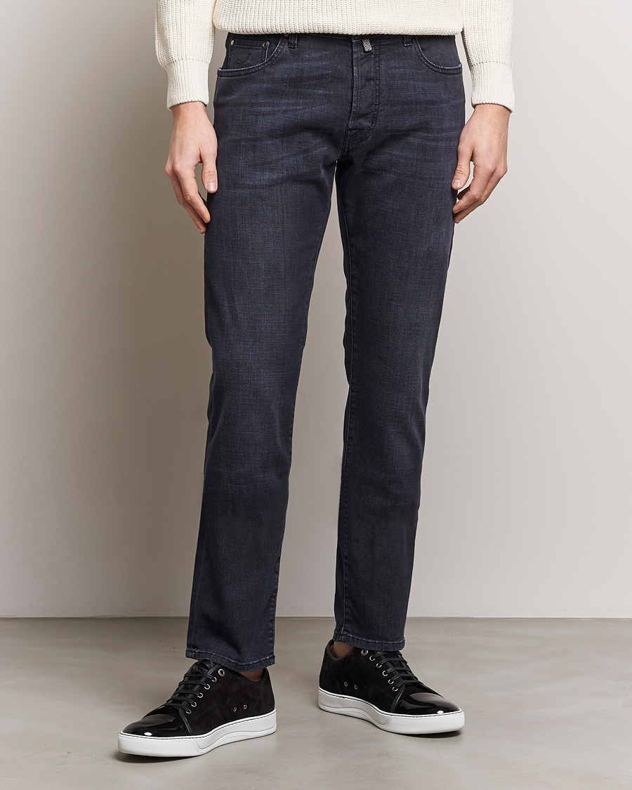 Men | Jeans | Jacob Cohën | Bard Slim Fit Stretch Jeans Grey Black