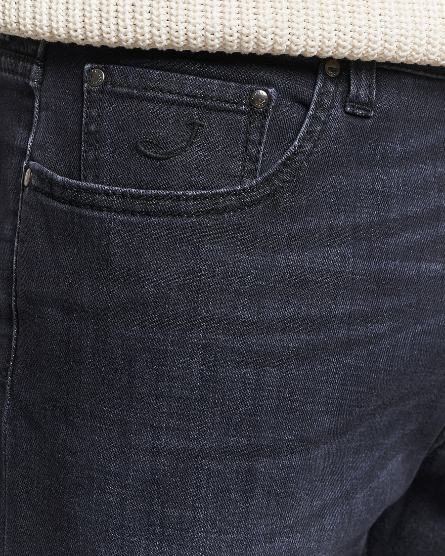 Men | Jeans | Jacob Cohën | Bard Slim Fit Stretch Jeans Grey Black