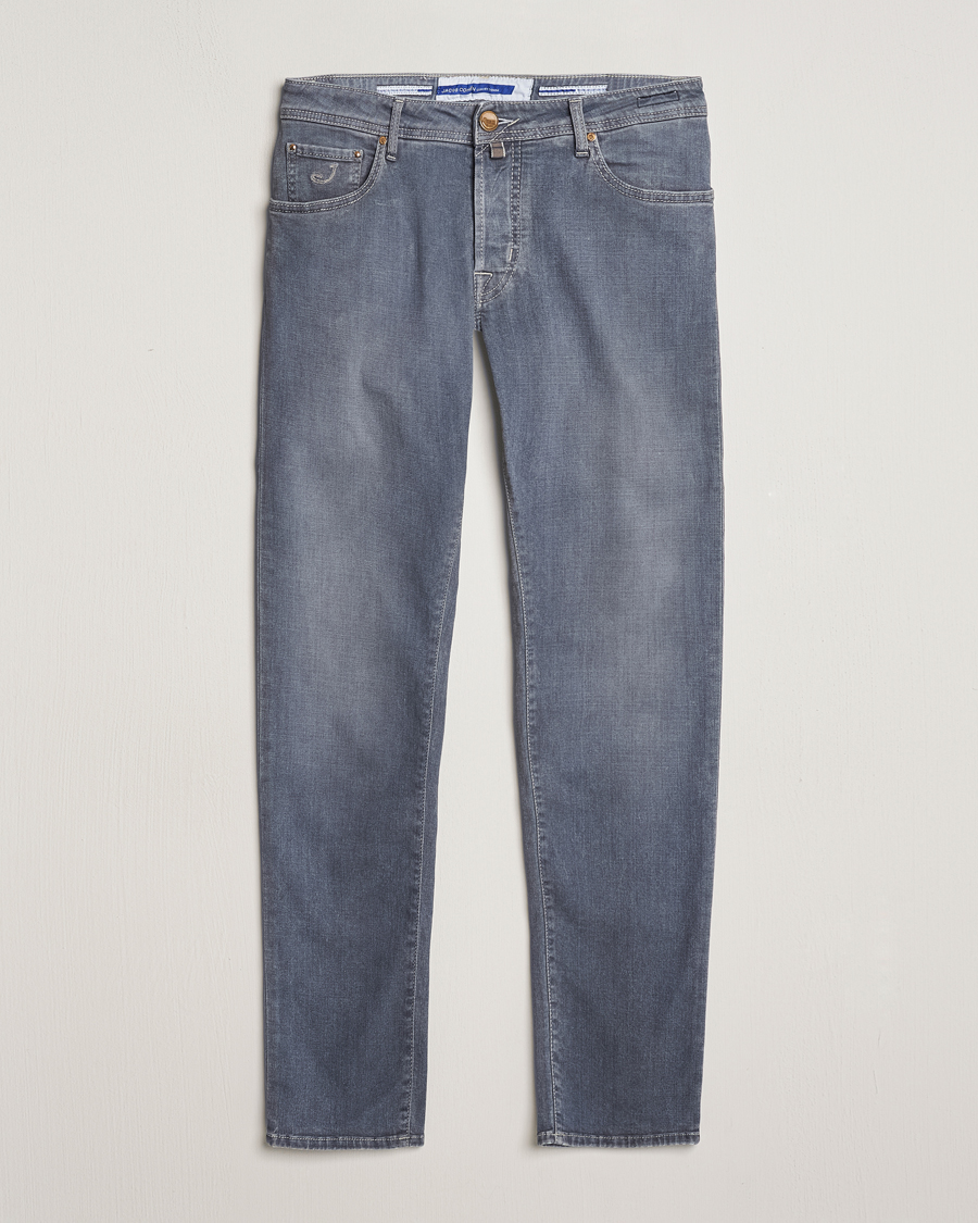 Men | Jeans | Jacob Cohën | Nick Naples Super Slim Stretch Jeans Light Grey