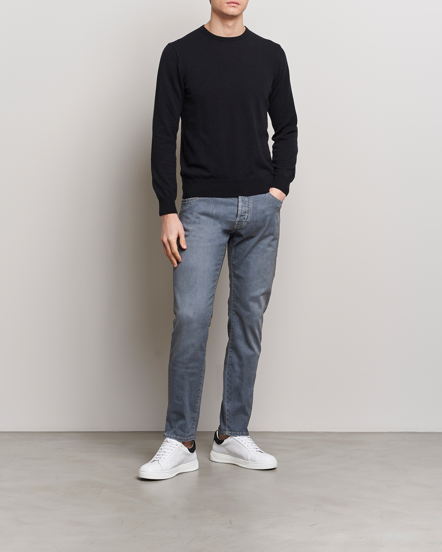 Men | Jeans | Jacob Cohën | Nick Naples Super Slim Stretch Jeans Light Grey