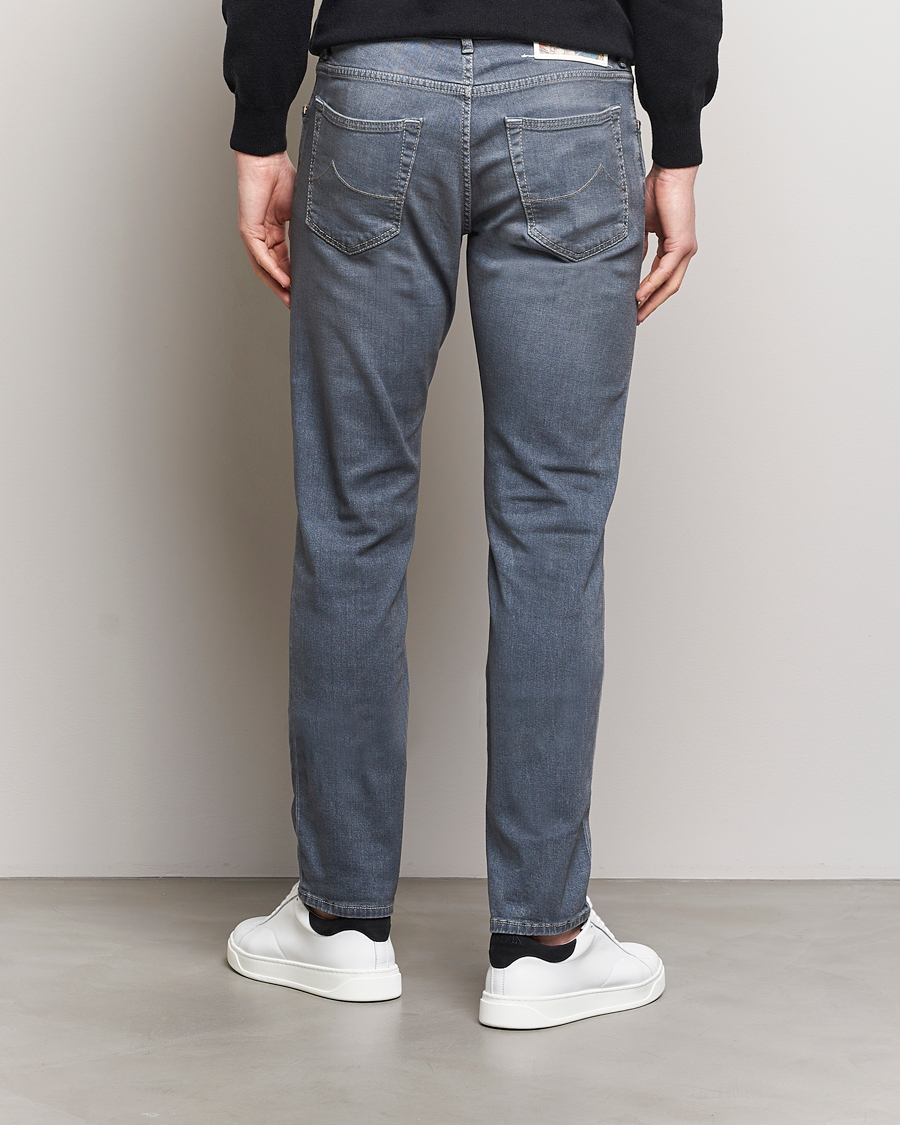 Men | Jeans | Jacob Cohën | Nick Naples Super Slim Stretch Jeans Light Grey