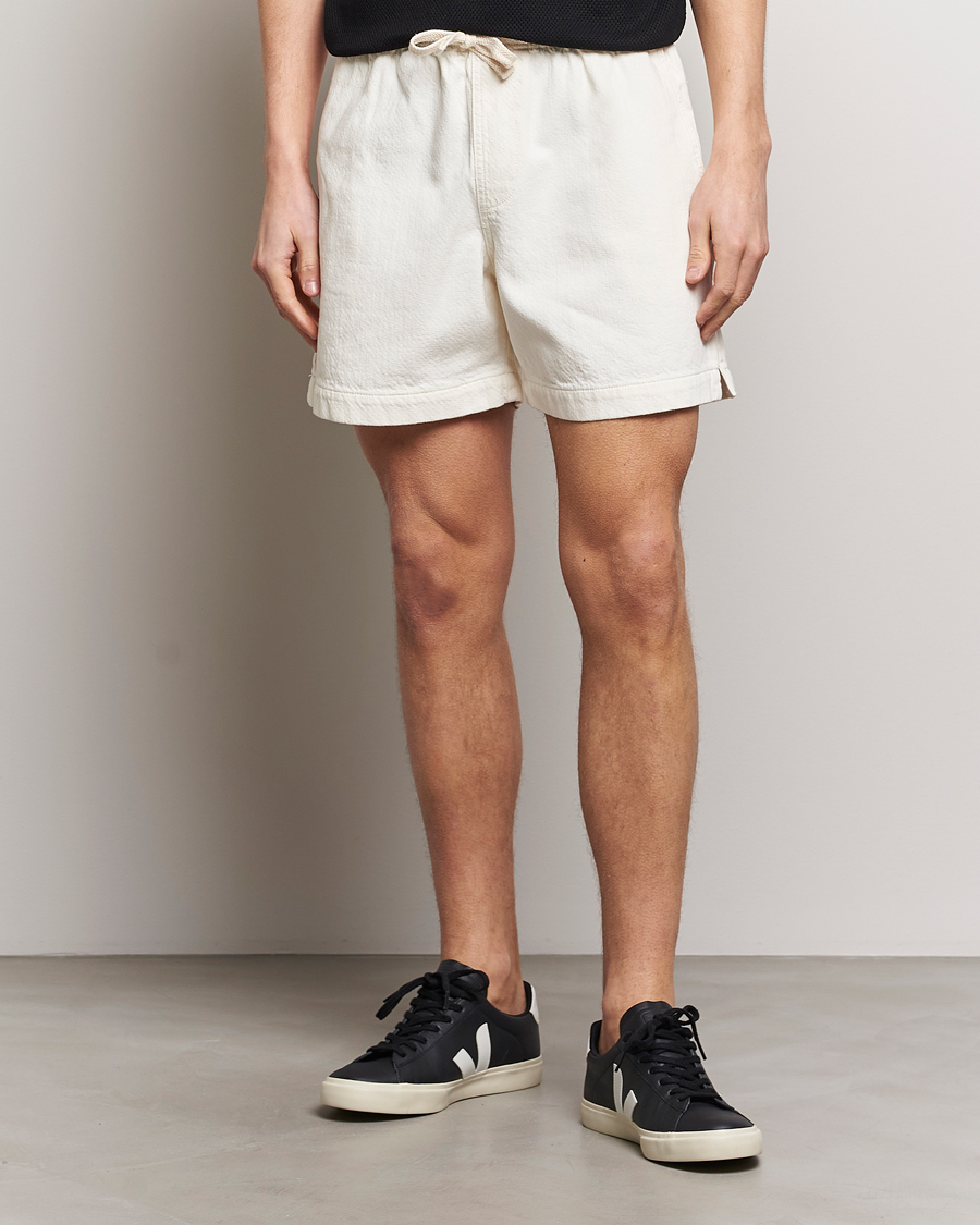 Men | FRAME | FRAME | Textured Terry Shorts Off White