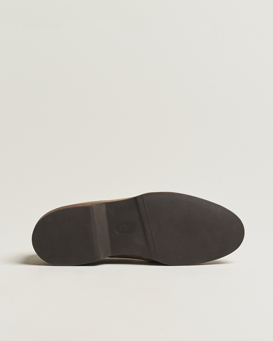 Men | Crockett & Jones Falmouth Deck Shoes Khaki Suede | Crockett & Jones | Falmouth Deck Shoes Khaki Suede
