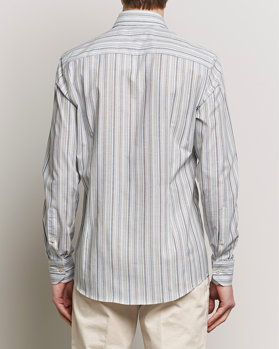 Men | Shirts | Stenströms | Slimline Multi Stripe Cut Away Shirt Multi