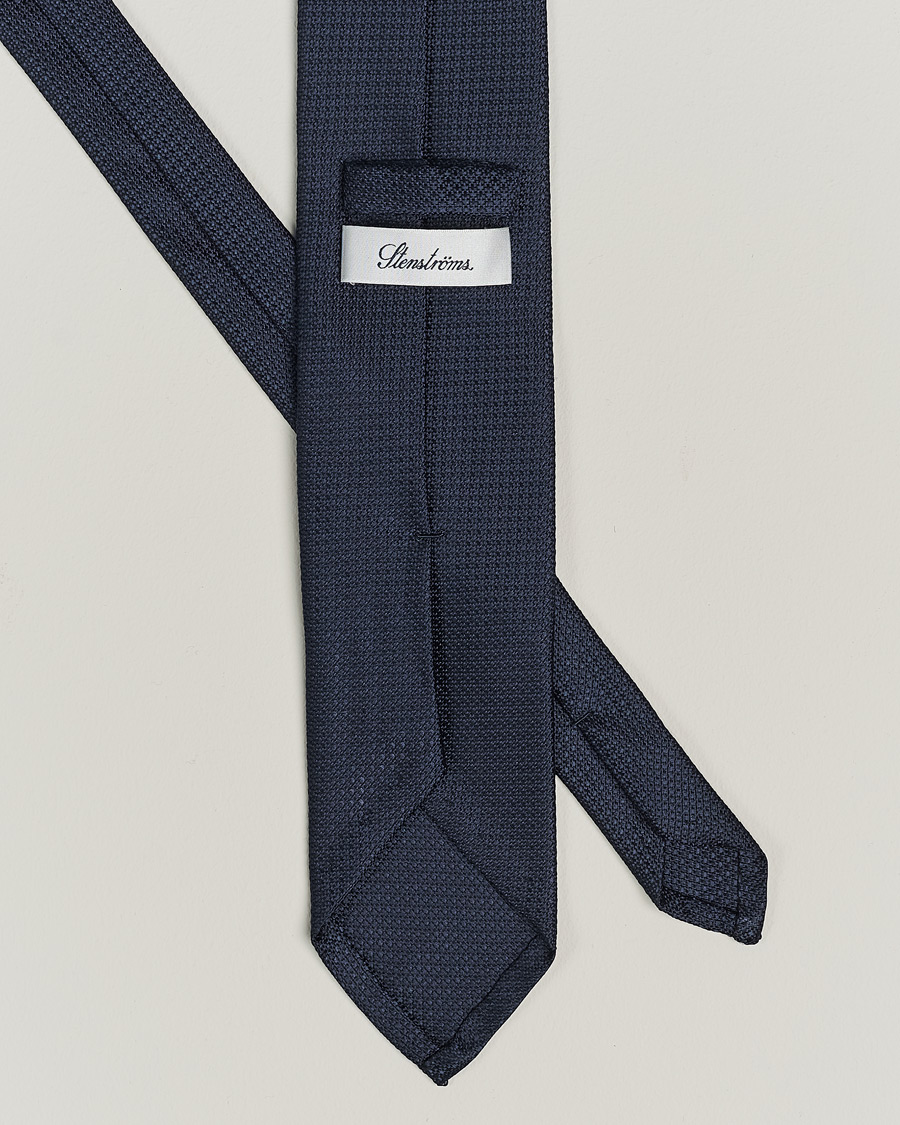 Men | Stenströms Silk Grenadine Tie Navy | Stenströms | Silk Grenadine Tie Navy