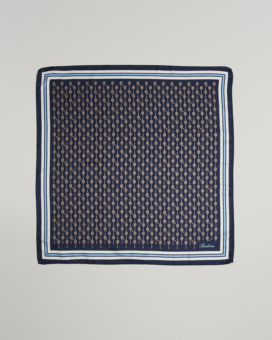 Men | Stenströms Silk Tennis Bandana Navy | Stenströms | Silk Tennis Bandana Navy