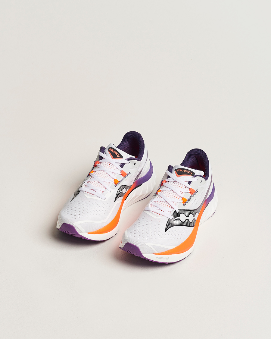 Men | White Sneakers | Saucony | Endorphin Speed 4 White/Vizi Orange