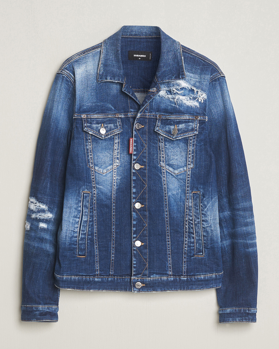 Men | Coats & Jackets | Dsquared2 | Dan Denim Jacket Blue