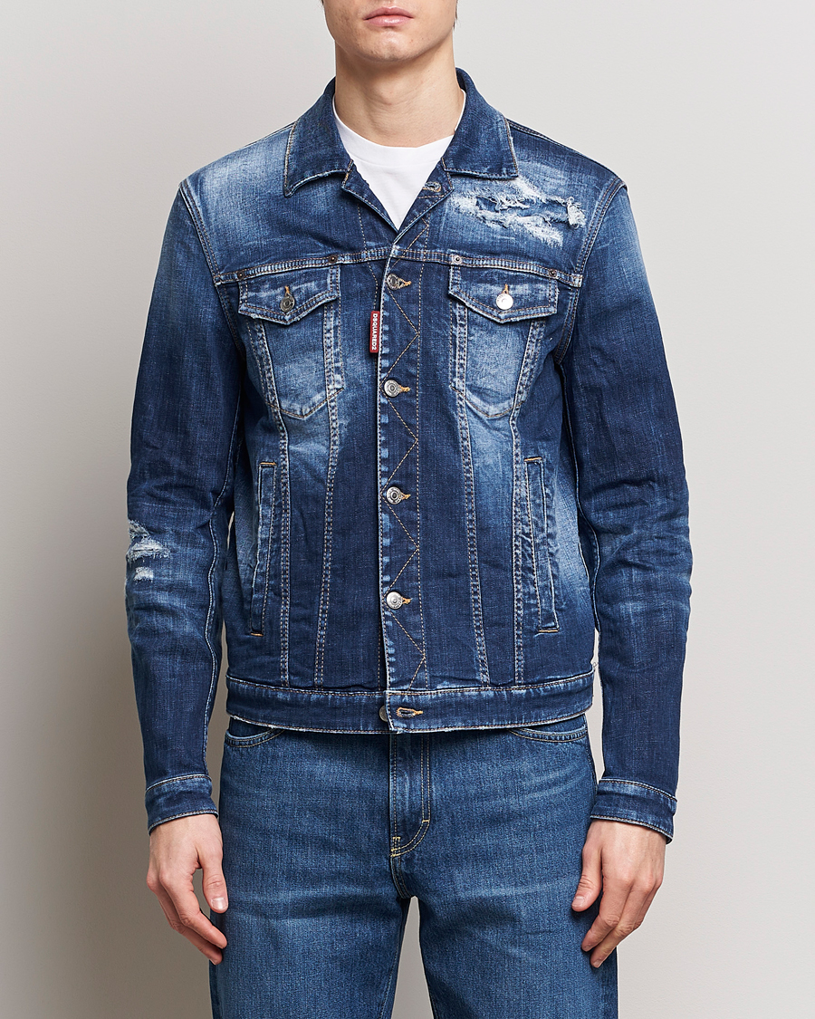 Men | Coats & Jackets | Dsquared2 | Dan Denim Jacket Blue