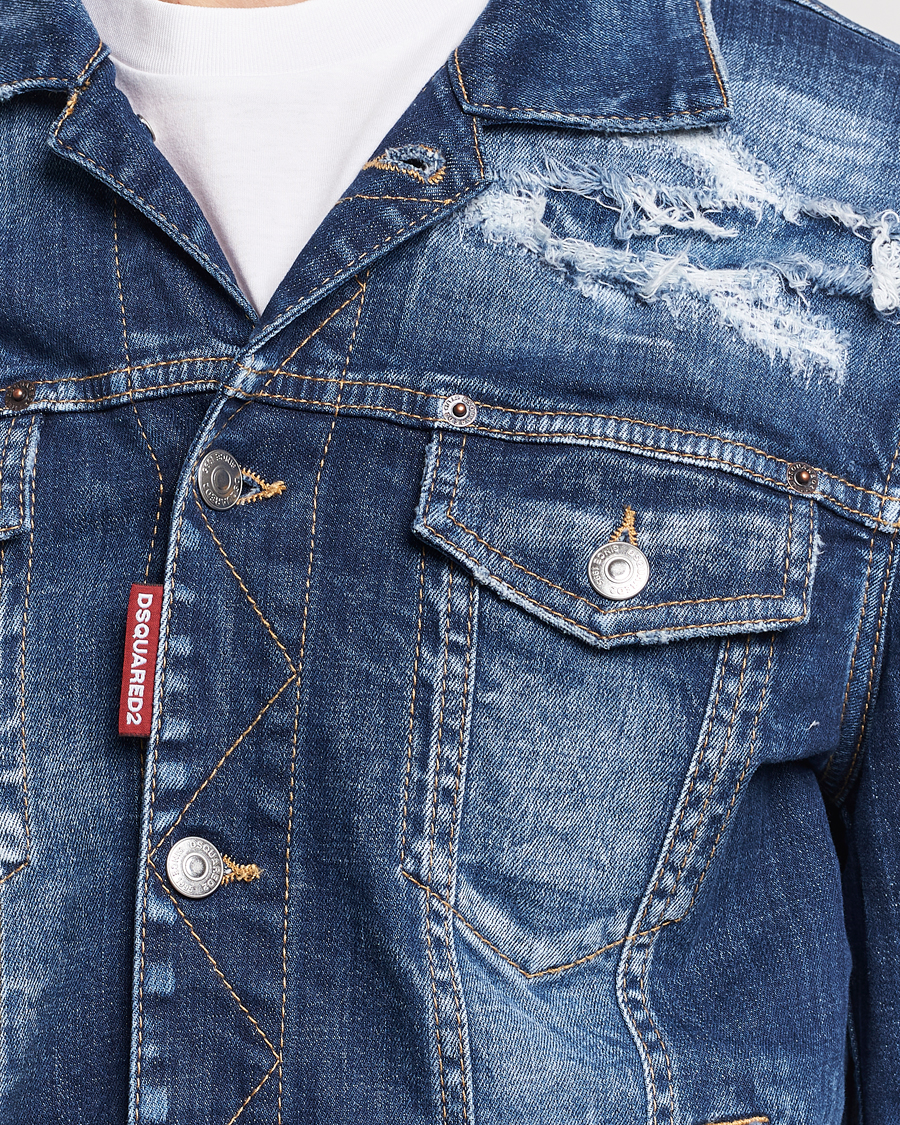 Men | Coats & Jackets | Dsquared2 | Dan Denim Jacket Blue
