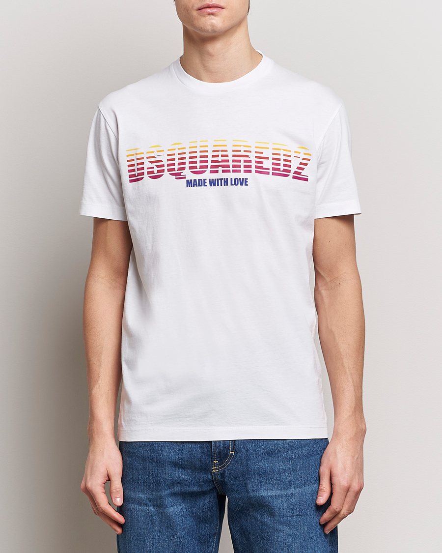 Men | Short Sleeve T-shirts | Dsquared2 | Cool Fit Crew Neck T-Shirt White